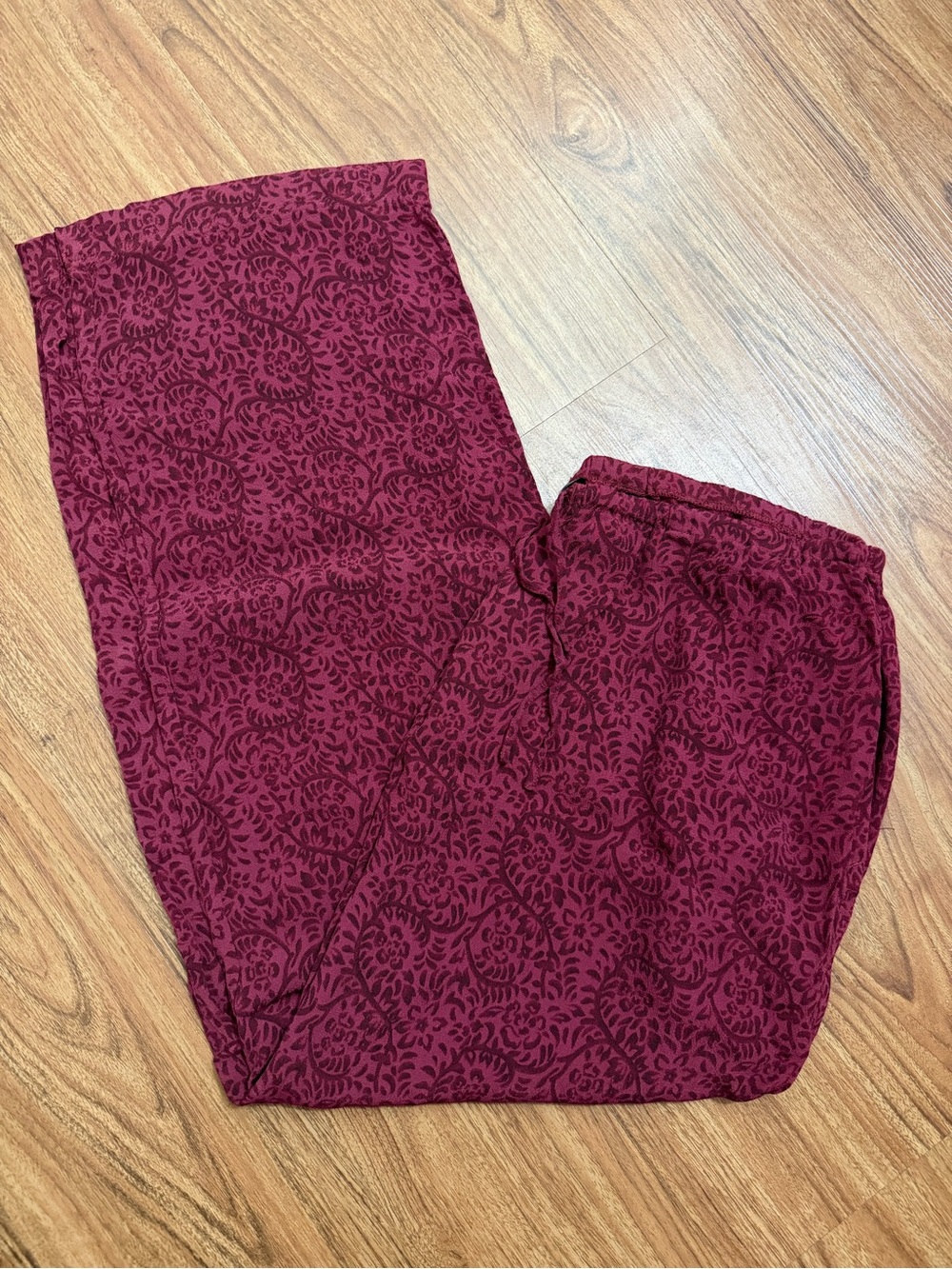 New York & Company Men's Burgundy Patterned Joggers